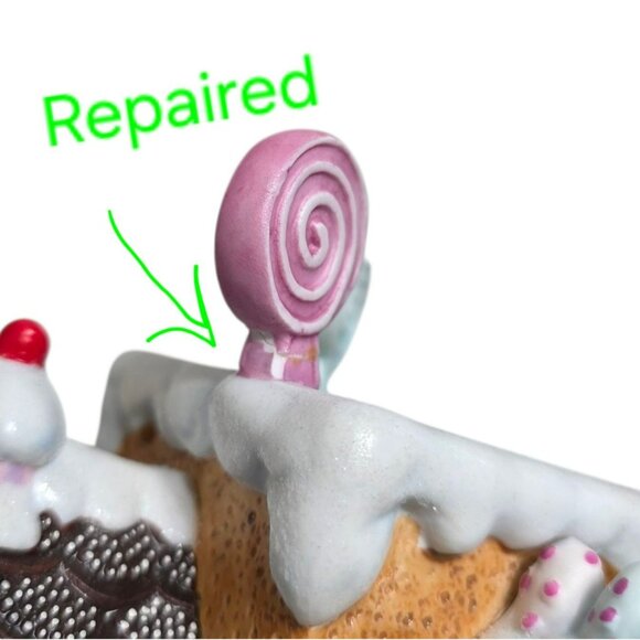 Partylite Gingerbread Cottage House Candle Holder Christmas Holiday Decor READ - Picture 12 of 16